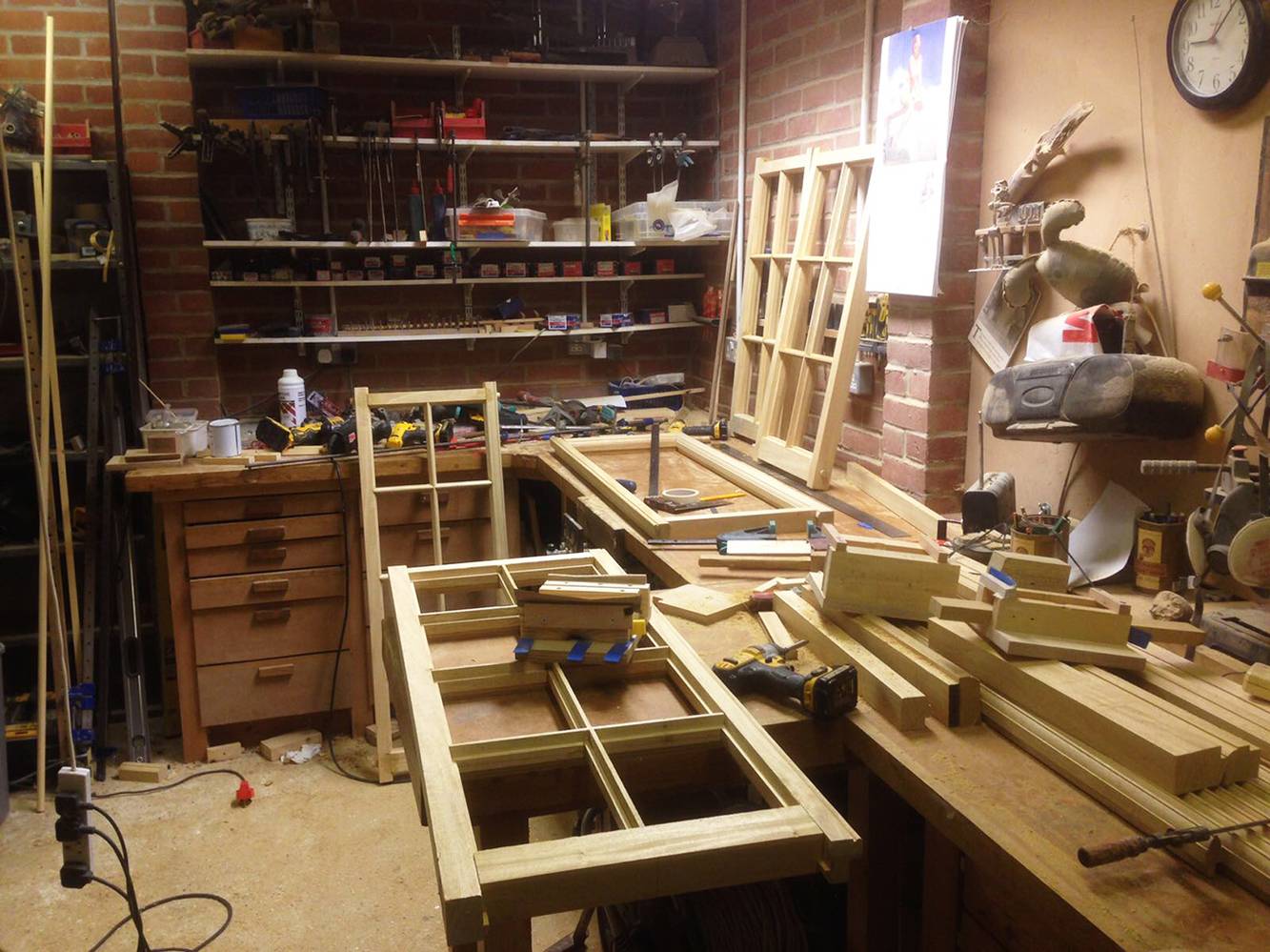 <p>The joinery has all been made in the client's workshop.&nbsp;</p>